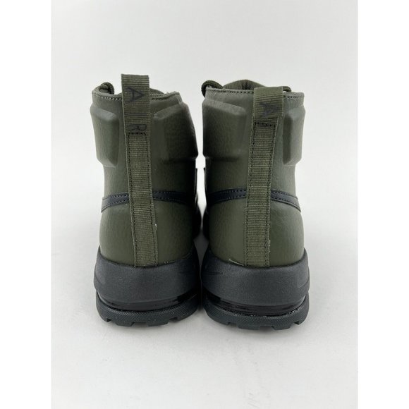 Nike Air Max Goaterra 2.0 Green Youth Size 7Y Boots Leather Black NO SHOE BOX - Picture 10 of 11